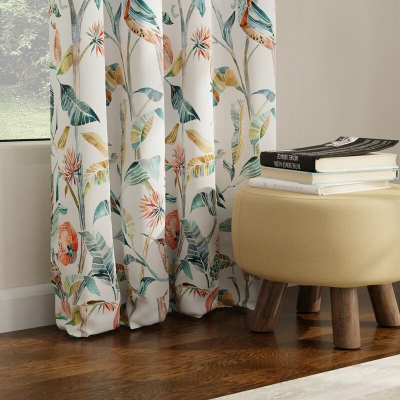 Blackout Curtains. Digital Printed Curtains. Pack of 2 Curtains - King Fisher
