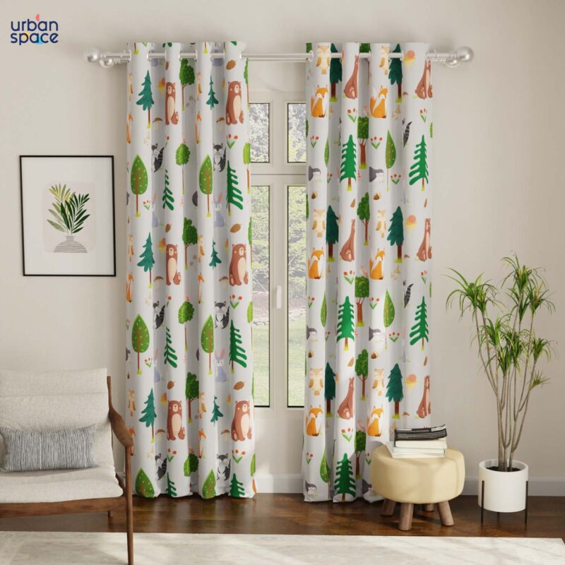 Luxurious Room Darkening Curtains. Semi Blackout kids room Curtain - Bugs Bunny. Pack of 1 Curtain - Image 3