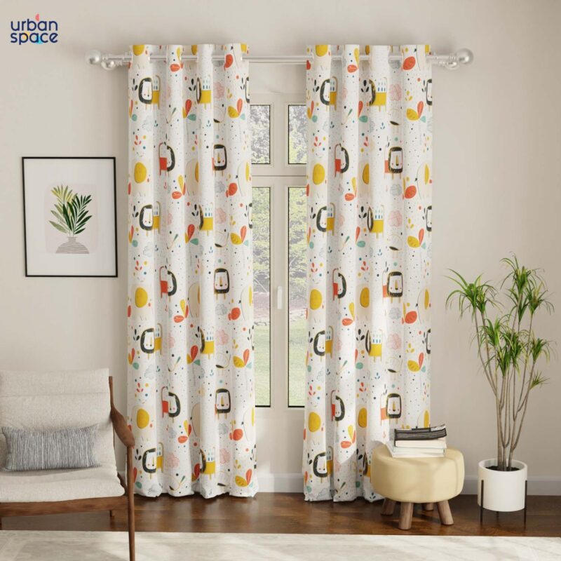 Luxurious Room Darkening Curtains. Semi Blackout kids room Curtain - Lion King. Pack of 1 Curtain - Image 3