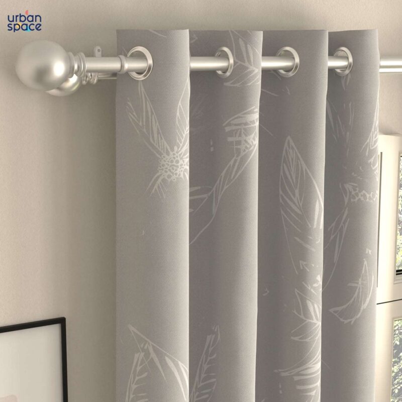 Blackout Curtains. Digital Printed Curtains. Pack of 2 Curtains - Winter Crocus Pink - Image 3