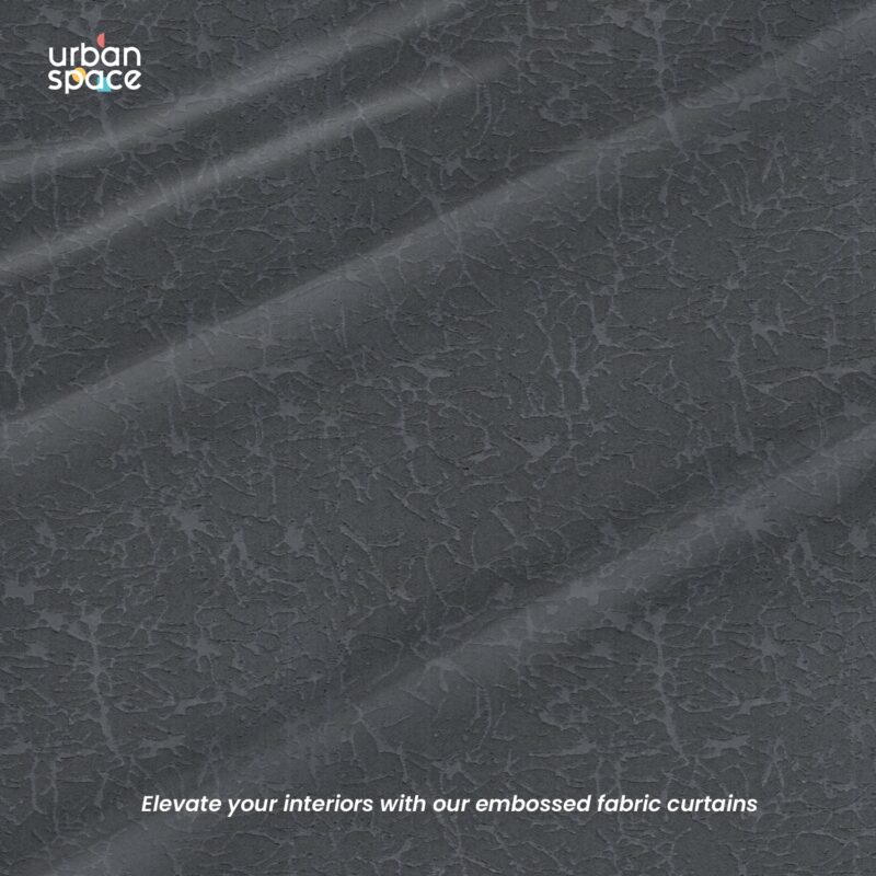 100% Blackout Curtains. 3D embossed door & window curtains. Pack of 2 - Earth Grey - Image 2
