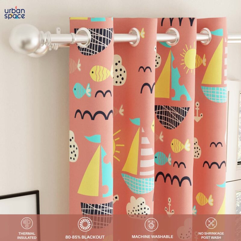 Blackout Curtains. Digital Printed Curtains. Pack of 1 Curtains - Nemo Terra - Image 4