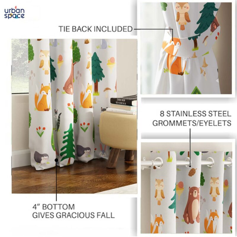 Luxurious Room Darkening Curtains. Semi Blackout kids room Curtain - Bugs Bunny. Pack of 1 Curtain - Image 5