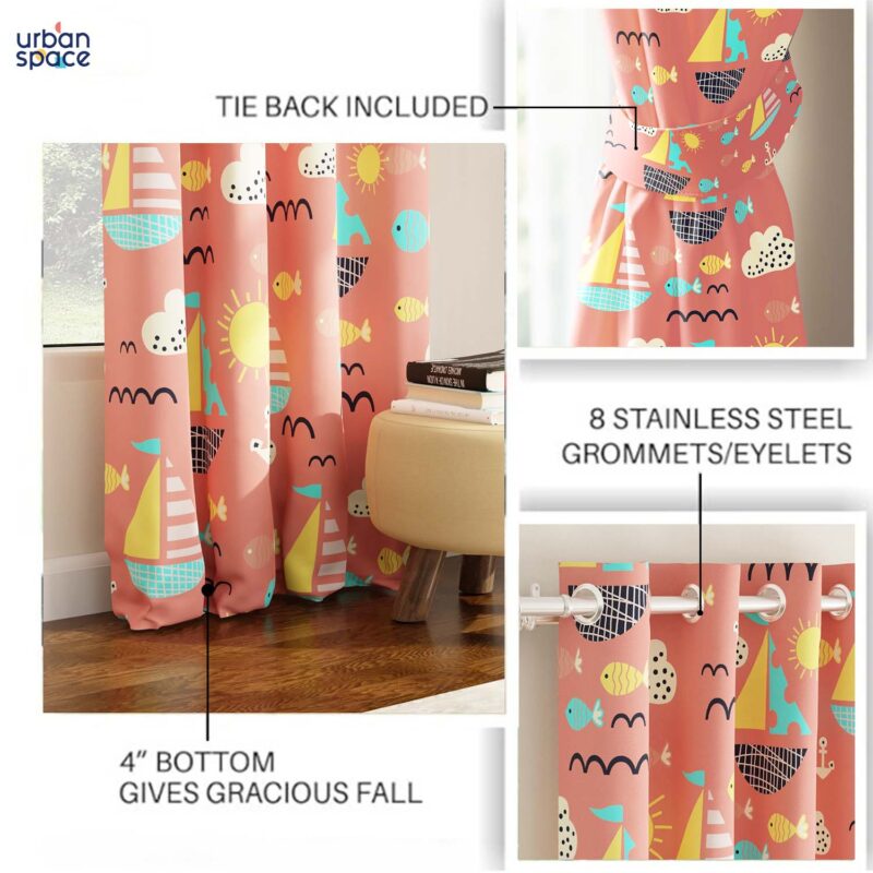 Blackout Curtains. Digital Printed Curtains. Pack of 1 Curtains - Nemo Terra - Image 5