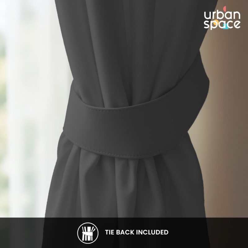 100% Blackout Curtains for Door and Window. Pack of 2 - Soft Grey - Image 5