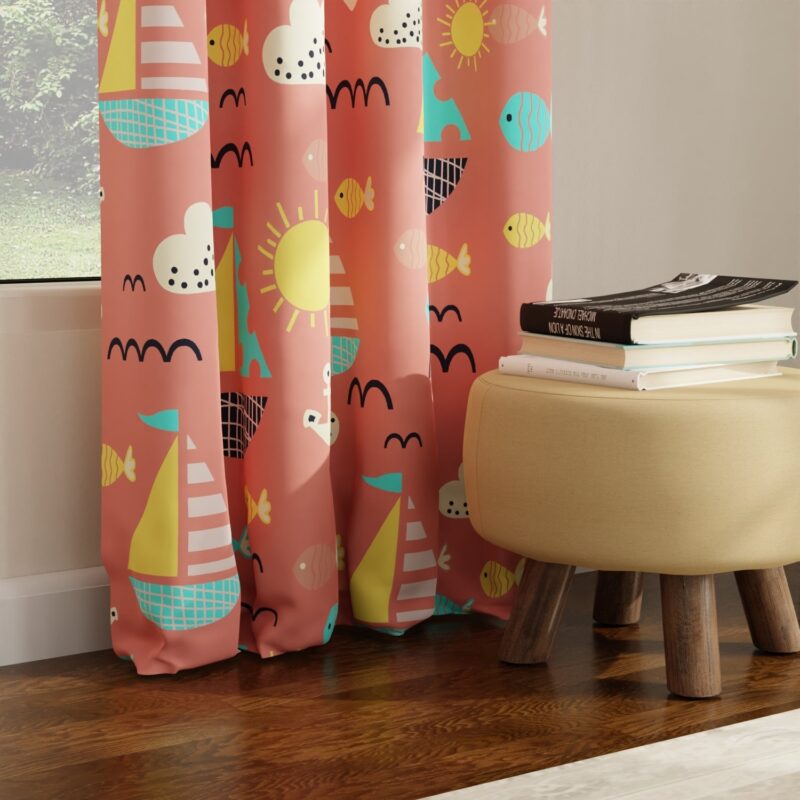 Blackout Curtains. Digital Printed Curtains. Pack of 1 Curtains - Nemo Terra