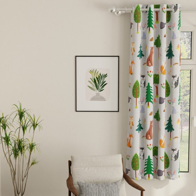 Luxurious Room Darkening Curtains. Semi Blackout kids room Curtain - Bugs Bunny. Pack of 1 Curtain - Image 6